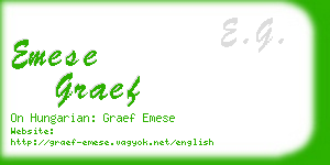 emese graef business card